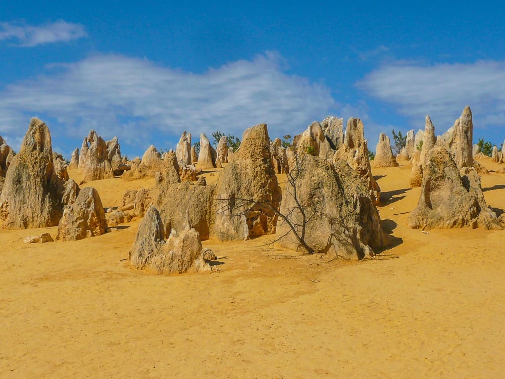 Australia in Pictures- most famous landmarks- The Pinnacles rock formation, Western Australia,