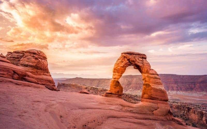 Delicate Arch- famous natural wonder of the USA