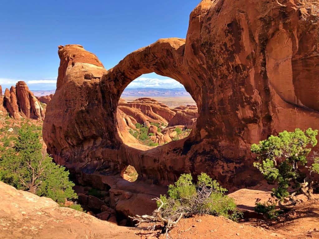 Double O Arch- one of the most famous natural landmarks of America