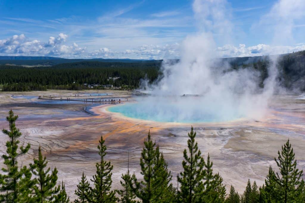 Grand Prismatic Spring, Yellowstone- one of the best natural wonders in the USA